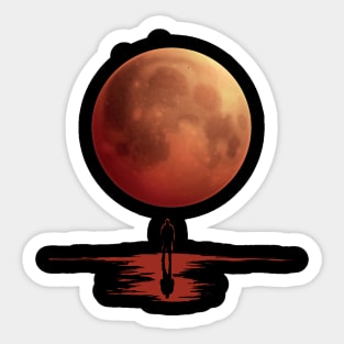 total lunar eclipse march 14 2025 Sticker